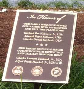 Plaque for memorial circle