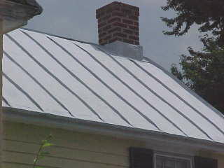 Panels coated with traditional grey acrylic