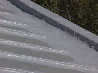 Tin roof repair is almost completed