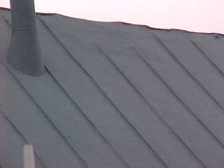 Example of repair where a chimney was removed