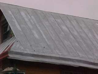 <pre foundation of roof where extensive repairs had been performed by Roof Menders