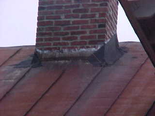 Chimney area leaking