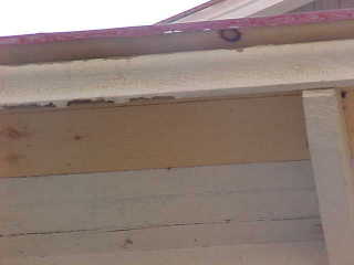 Drip edge and hole repaired