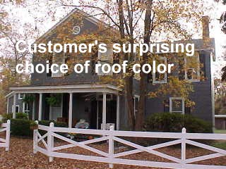 Tin roof color choice in Ashland, VA